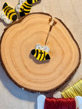 Handmade Ceramic Button for Cross Stitch – Bee #2