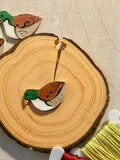 Handmade Ceramic Button for Cross Stitch – Duck
