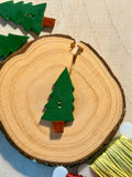 Handmade Ceramic Button for Cross Stitch – Tree