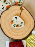 Handmade Ceramic Button for Cross Stitch – Ghost #4