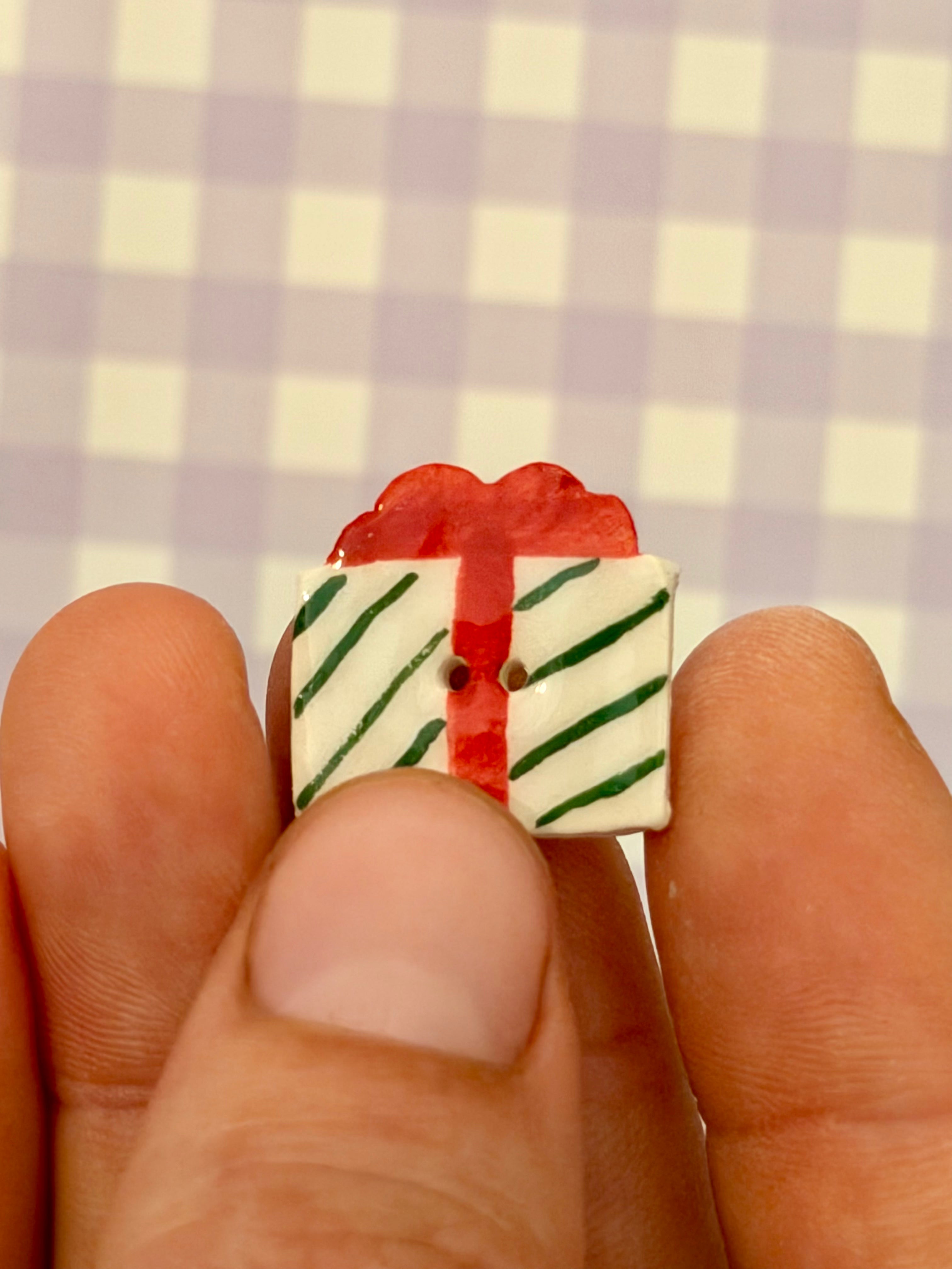 Handmade Ceramic Button for Cross Stitch – Gift #2