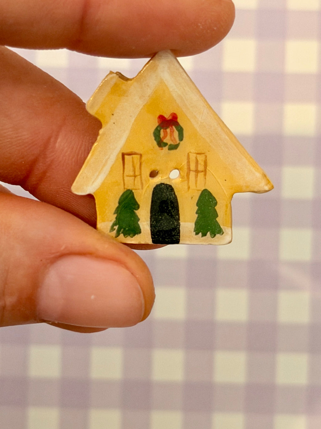 Handmade Ceramic Button for Cross Stitch – Ginger House