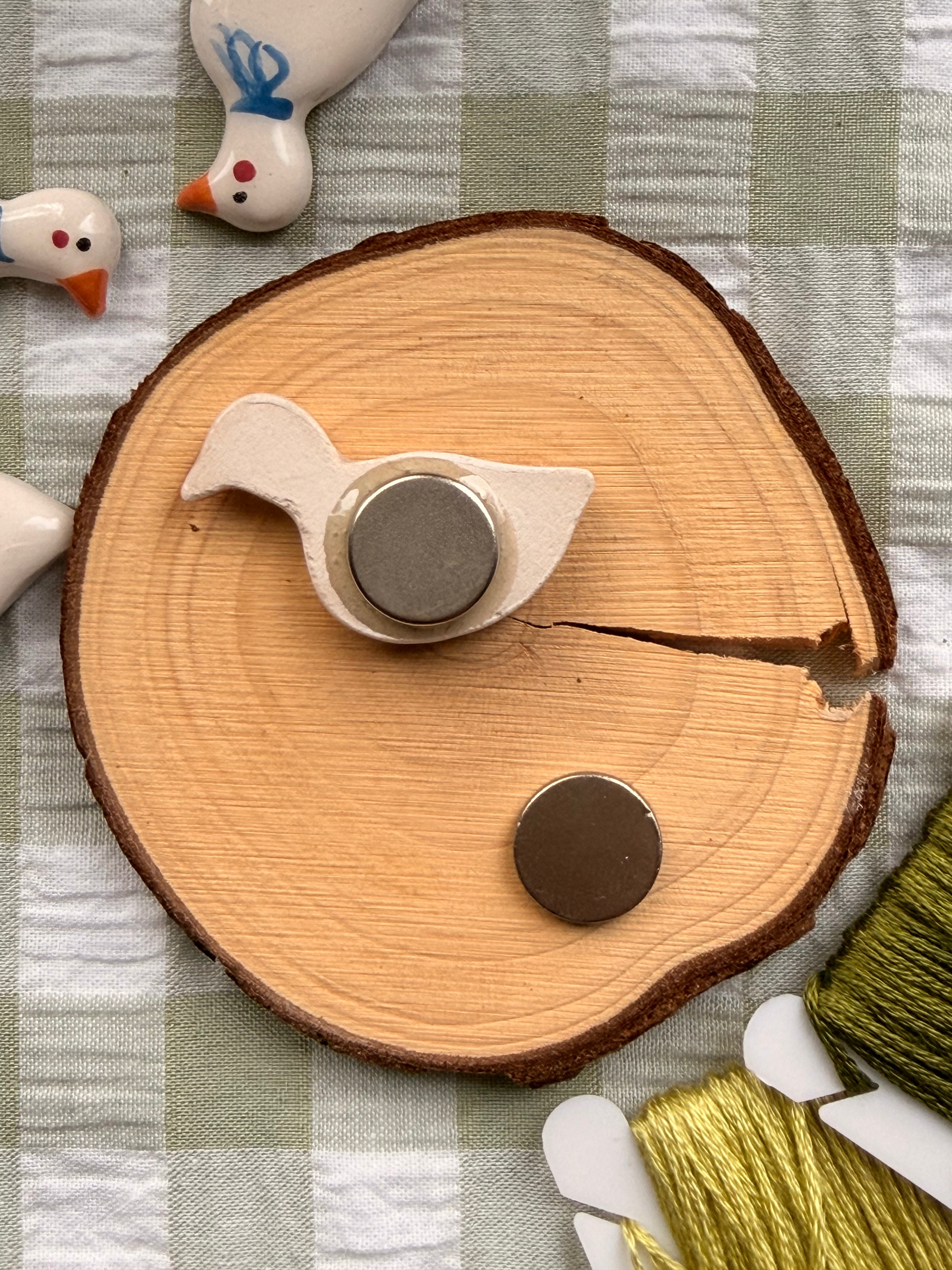Handmade Ceramic Needle Minder – Cute Duck
