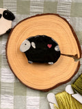 Handmade Ceramic Needle Minder – Black Ewe