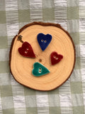 Handmade Ceramic Buttons Set of 4 – Alternative for Mill Hill Coffee Cross Stitch Kits