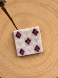 Handmade Ceramic Button for Cross Stitch – Card Suits Violet