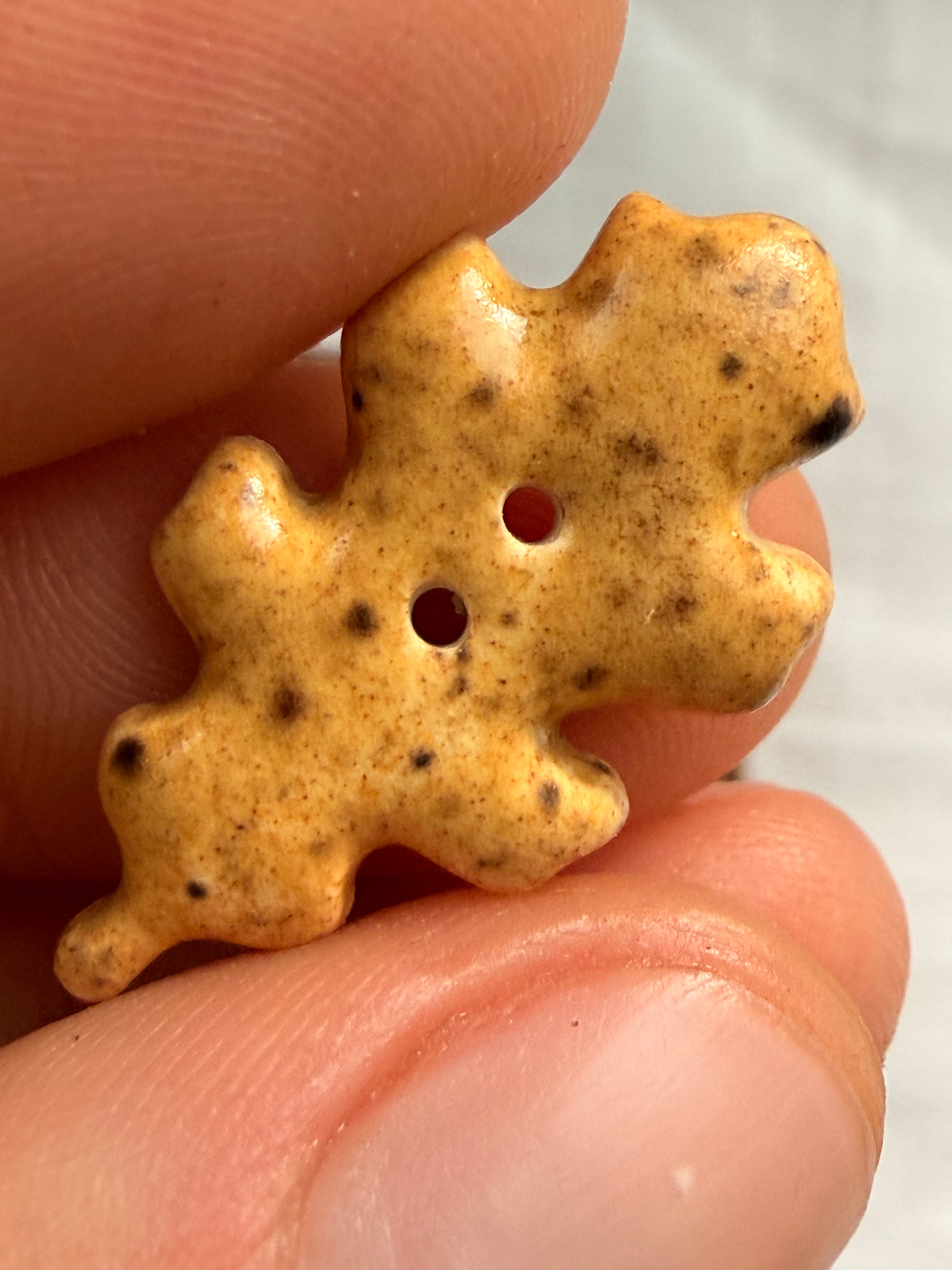 Handmade Ceramic Autumn Set Buttons – Set of 3