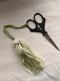 Handmade Scissor Fob with Silk Ribbons – Embroidery Scissors Accessory